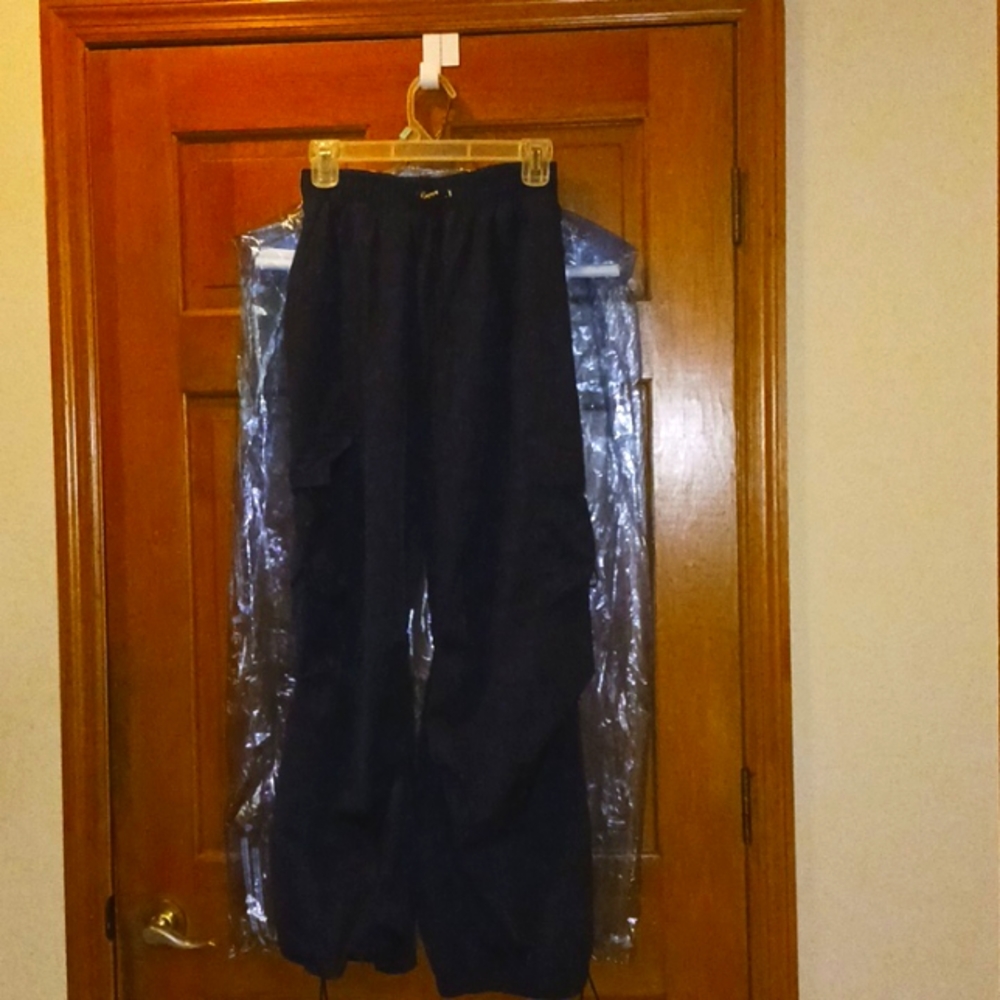 Navy Blue Parachute pants